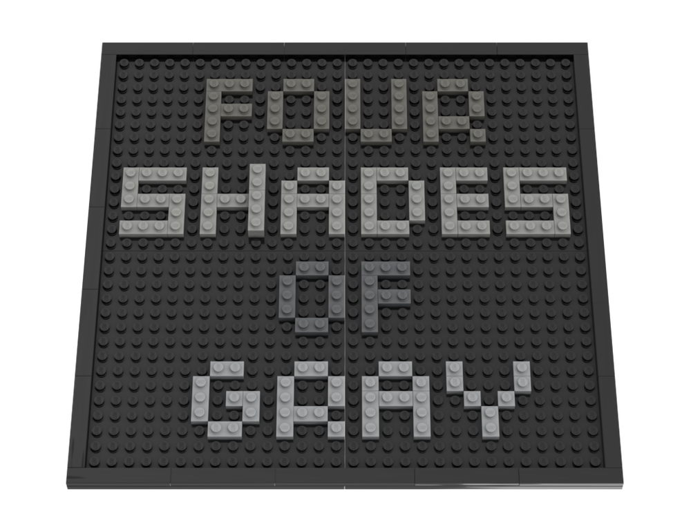 Lego Four shades of gray