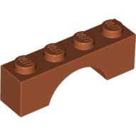 Lego Brick Arch 1 x 4 / Dark Orange