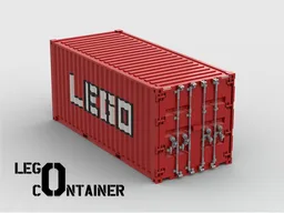 20 FEET SHIPPING CONTAINER - Hyperrealistic model (XXL scale) with functional locking system