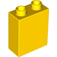 Duplo Brick 1 x 2 x 2 with Bottom Tube / Yellow