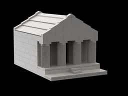 Greek Temple IIb: Prostylos without Antae