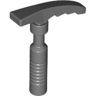 Lego Tool Ice Axe [6-Rib Handle] / Dark Bluish Gray