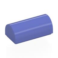 Lego Brick Curved 1 x 2 x 2/3 Double Curved Top, No Studs / Blue Violet