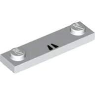 Plate Special 1 x 4 with 2 Studs with 2 Black Triangles / Voldemort Nose Print