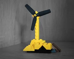 Windmill and waterfall
