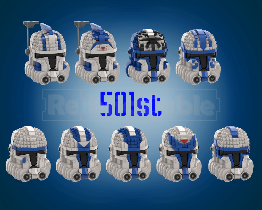 Lego 501st Legion Helmet BUNDLE
