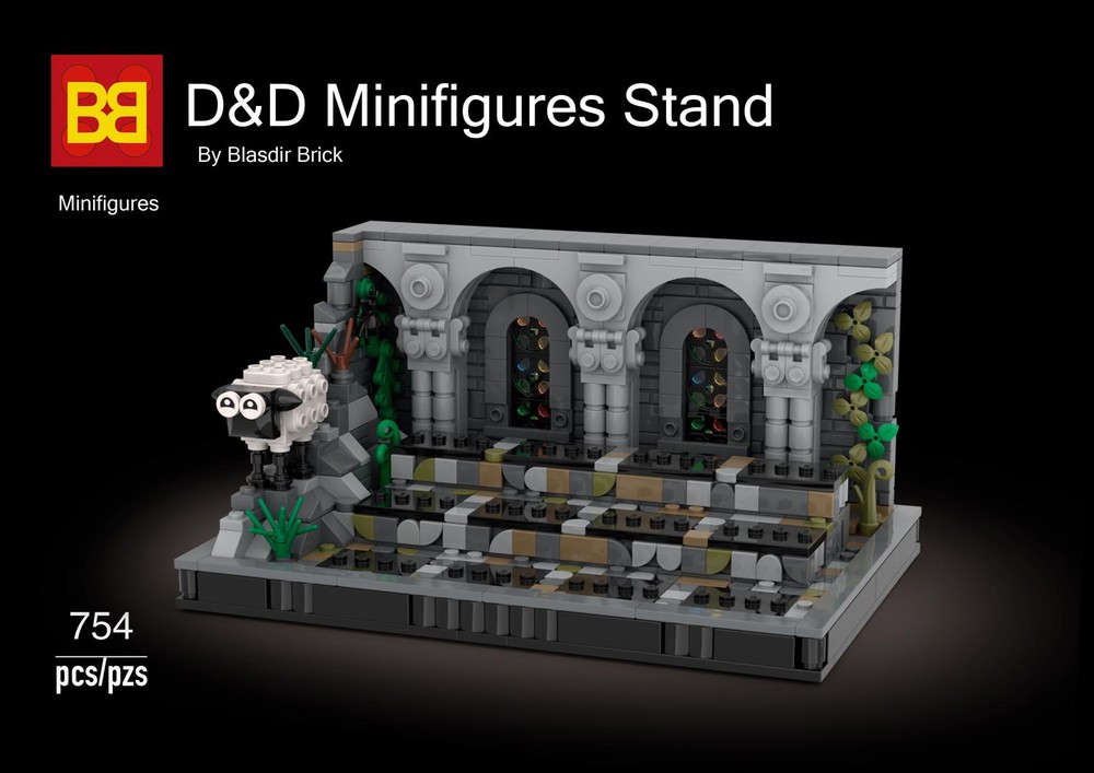 Lego D&D minifigures Stand