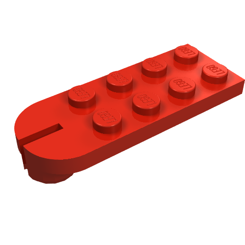 Lego Plate Special 2 x 5 with Towball Socket / Red