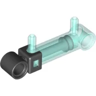 Pneumatic Cylinder 1 x 5 with 2 Inlets / Trans-Light Blue