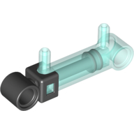 Lego Pneumatic Cylinder 1 x 5 with 2 Inlets / Trans-Light Blue