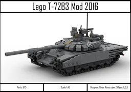 Lego T-72B3 Mod 2016 (1:45 scale)