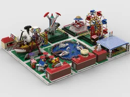 Modular Amusement Park Build from 13 models