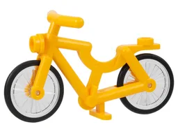 Bicycle with Handlebars with Trans-Clear Wheels with Molded Black Hard Rubber Tires (4719 / 92851pb01)