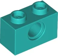 Technic Brick 1 x 2 [1 Pin Hole]