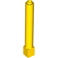 Support Round 1 x 1 x 6 Solid Pillar / Yellow