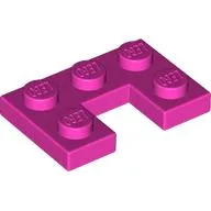 Plate 2 x 3 with 1 x 1 Cutout / Dark Pink