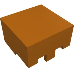 Helmet Rectangular / Dark Orange
