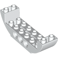 Lego Brick Curved Inverted 2 x 8 x 2 Double / White