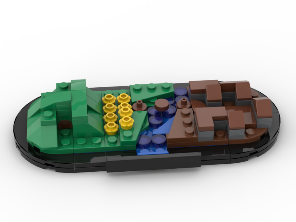 Lego Hobbiton and Bree micro diorama