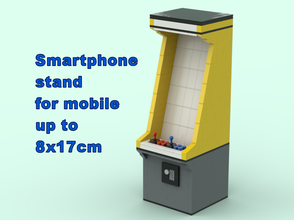 Lego Arcade Smartphone Stand / Cellphone Mobile Handy Stand / Ständer Halter Yellow