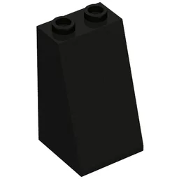 Brick Sloped 75° 2 x 2 x 3 Smooth / Black
