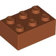Brick 2 x 3 / Dark Orange