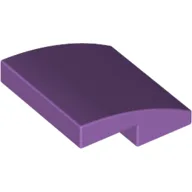 Brick Curved 2 x 2 x 2/3 / Medium Lavender