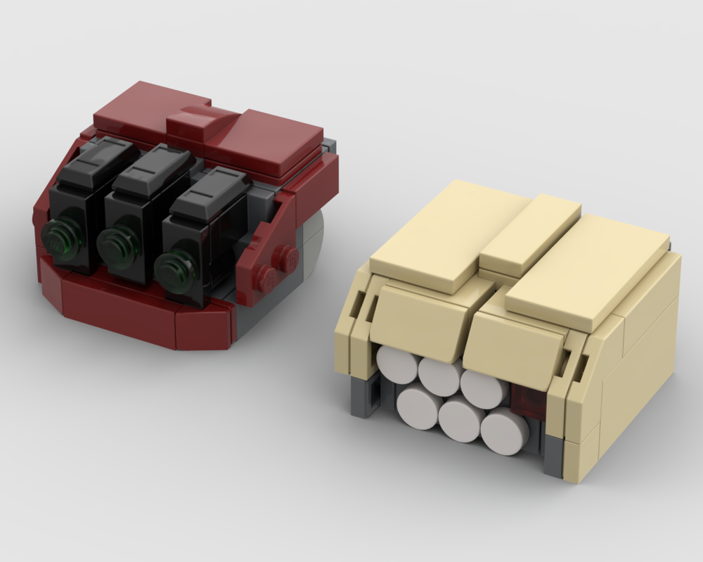 Lego alt shoulder pods for Mad Cat / Timberwolf
