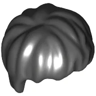 Hair Short Tousled / Black