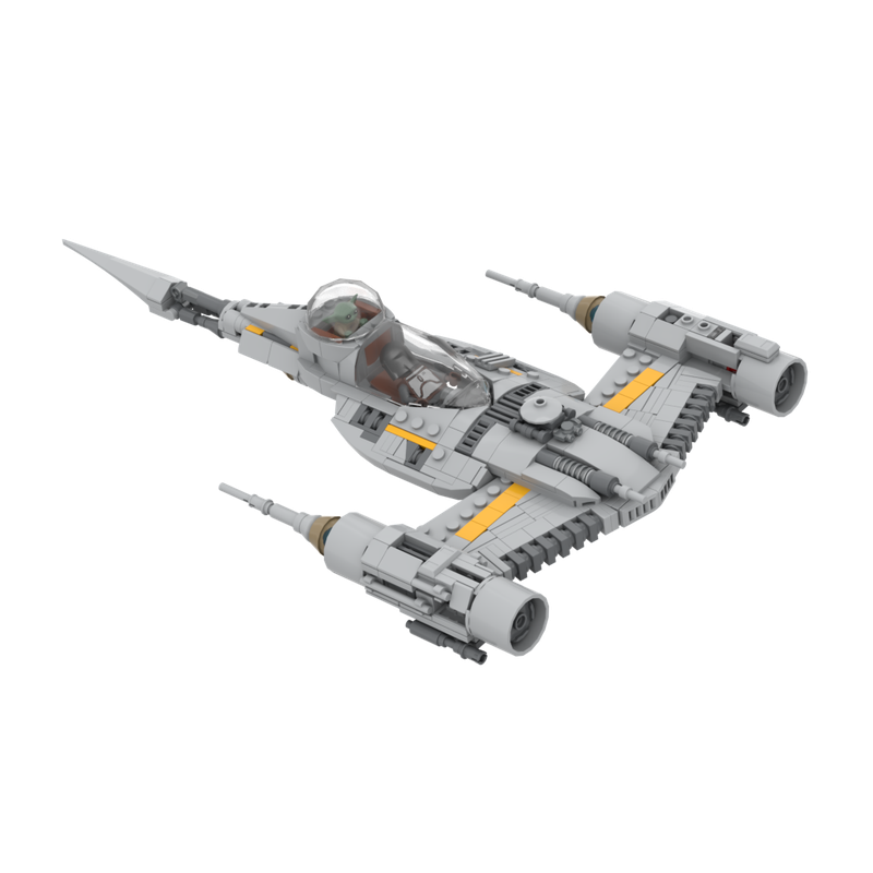 Lego Mando's N1 starfighter mandalorian grey
