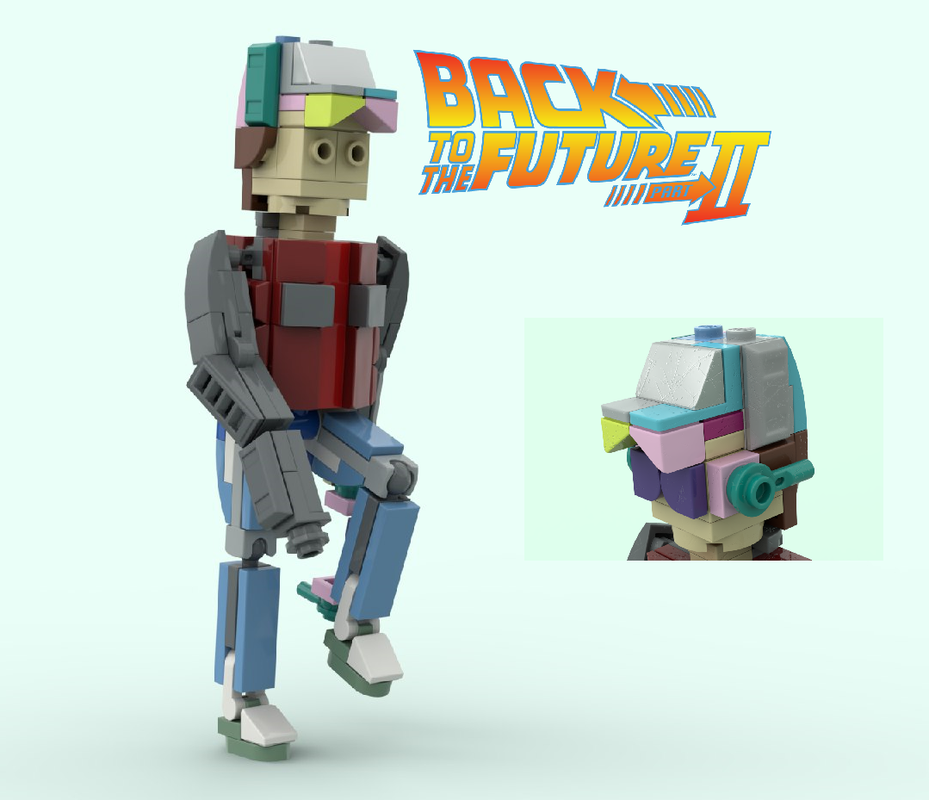 Lego Marty / Marty McFly, Jr. with video glasses - BTTF II - for 10300 DeLorean