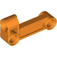 Technic Pin Connector Perpendicular 2 x 4 Bent - Beam with 90 Hole Ø 4.8 / Orange