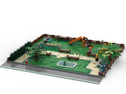 Minifig scale modular park