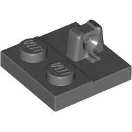 Hinge Plate 2 x 2 Locking with 1 Finger on Top / Dark Bluish Gray