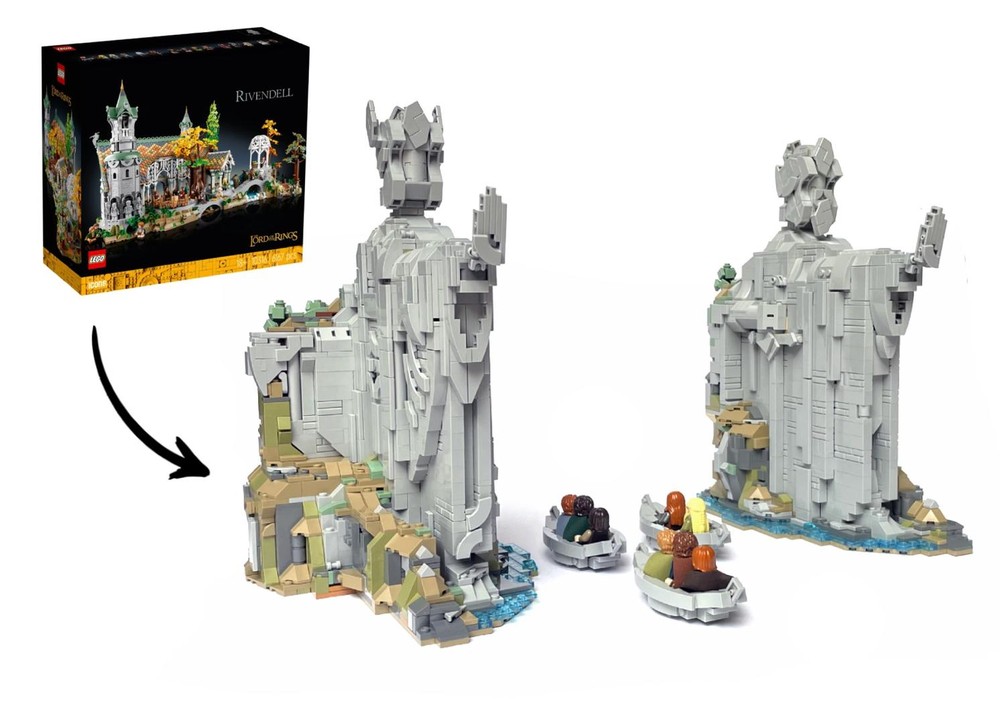 Lego Argonath - Lord of the Rings: Rivendell 10316 Alt Build