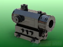 Working illuminated brick gunsight
