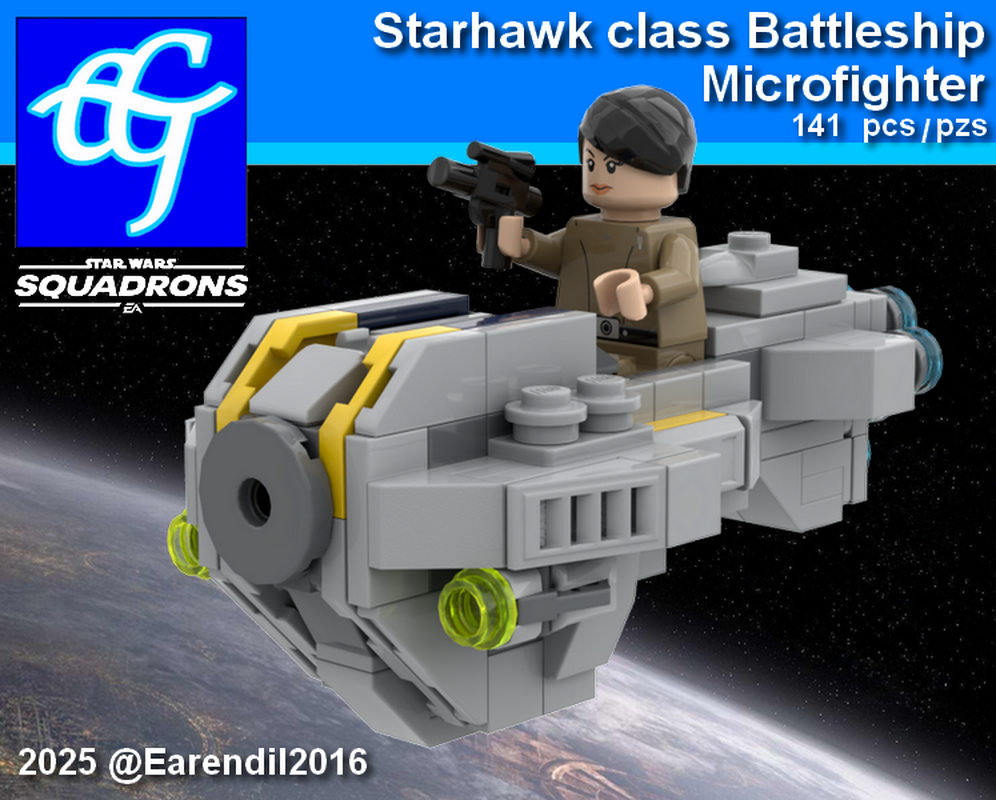 Lego Starhawk class Battleship Microfighter