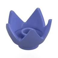 Crown / Flower / Egg Shell Half / Blue Violet