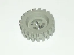 Wheel with Split Axle Hole with Light Gray Tire 30 x 10.5 Offset Tread (3482 / 2346)