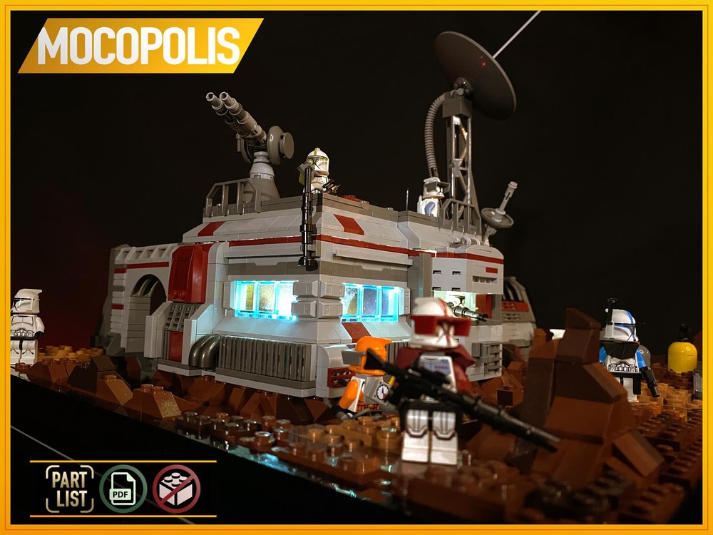 LEGO MOC SW Republic Clones Base (Outpost) on Geonosis