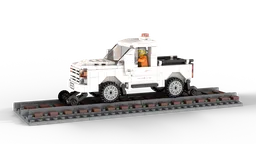 White Hi-Rail Truck