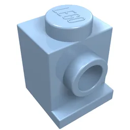 Brick Special 1 x 1 with Headlight / Bright Light Blue