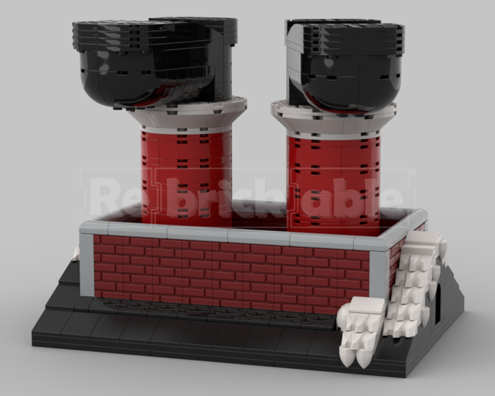 Lego Santa Stuck in the Chimney
