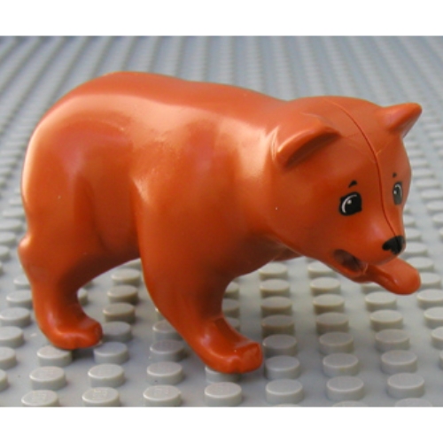 Lego Belville / Scala, Animal, Bear / Dark Orange