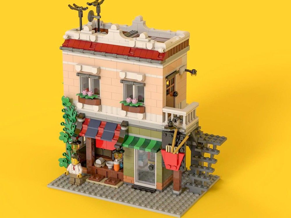 Lego Downtown Noodle Shop 31131 Modular MOC