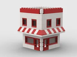 Corner Drug Store Town Plan Style