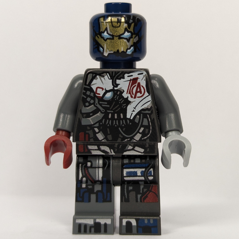 Lego Ultron Mark 1, Dark Blue Head