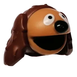 Minifig Head Special (Rowlf) / Reddish Brown