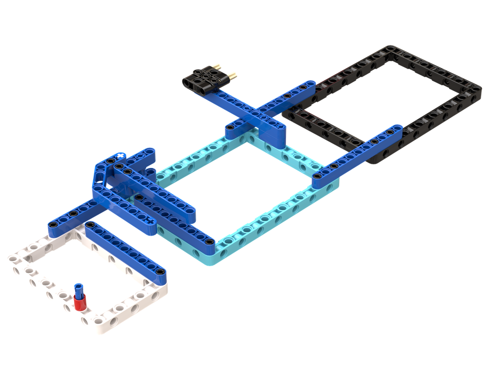 Lego FLL Submerged Blue Frame High Blocks