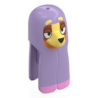 Lego Minifig Head Special Dog with Blanket Lavender with Brown Face, Bright Light Yellow Nose, Eyebrows print / Lavender